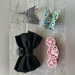 bundle of 4 coquette claw clips